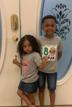 Load image into Gallery viewer, Client Photo Baby Yoda Birthday Shirts
