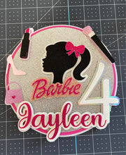 Load image into Gallery viewer, Barbie Birthday Cake Topper 
