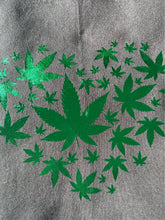 Load image into Gallery viewer, 420 tshirt 420 heart tshirt Leaf heart tshirt 
