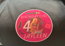 Load image into Gallery viewer, Barbie Birthday Tee freeshipping - Genie Dreamz Creations
